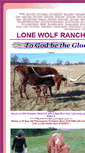 Mobile Screenshot of lonewolfranch.net